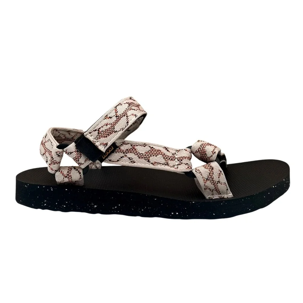 Teva Men's Universal Reloop Sport Adjustable Sandal Size 10 Natural Black Beige